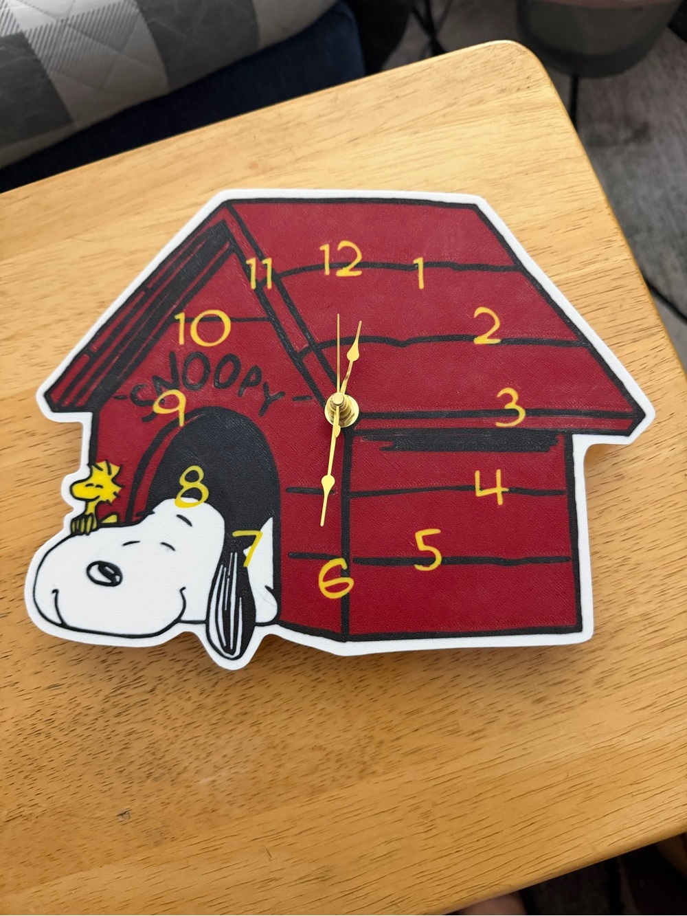 Peanuts Snoopy Red Doghouse Wall Clock